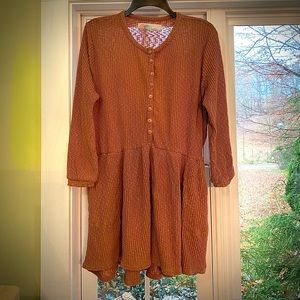 Free People Blossom button-up T-shirt dress